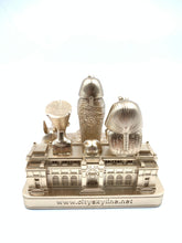 Load image into Gallery viewer, Cairo Egypt Skyline 3D Model Landmark Replica Square Rose Gold 4 1/2 Inches