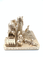 Load image into Gallery viewer, Cairo Egypt Skyline 3D Model Landmark Replica Square Rose Gold 4 1/2 Inches