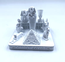 Load image into Gallery viewer, Cairo Egypt Skyline 3D Model Landmark Replica Square Matte White 4 1/2 Inches