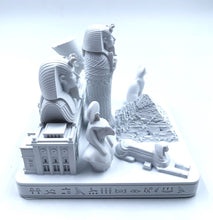 Load image into Gallery viewer, Cairo Egypt Skyline 3D Model Landmark Replica Square Matte White 4 1/2 Inches