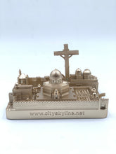 Load image into Gallery viewer, Jerusalem Skyline 3D Model Landmark Replica Square Gold 4 1/2 Inches