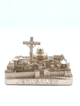 Load image into Gallery viewer, Jerusalem Skyline 3D Model Landmark Replica Square Gold 4 1/2 Inches