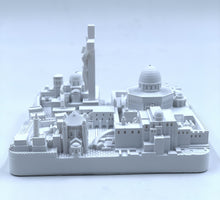 Load image into Gallery viewer, Jerusalem Skyline 3D Model Landmark Replica Square Matte White 4 1/2 Inches
