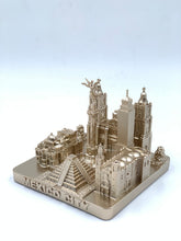 Load image into Gallery viewer, Mexico City Skyline 3D Model Landmark Replica Square Rose Gold 4 1/2 Inches