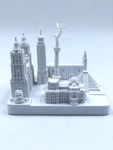 Load image into Gallery viewer, Mexico City Skyline 3D Model Landmark Replica Square Matte White 4 1/2 Inches