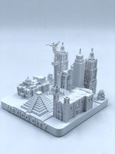 Load image into Gallery viewer, Mexico City Skyline 3D Model Landmark Replica Square Matte White 4 1/2 Inches
