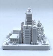 Load image into Gallery viewer, Jakarta City Skyline 3D Model Landmark Replica Square Matte White 4 1/2 Inches