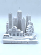 Load image into Gallery viewer, Manila city skyline 3D model in matte white on a square base