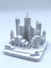 Load image into Gallery viewer, Manila Skyline 3D Model Landmark Replica Square Matte White 4 1/2 Inches