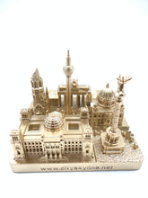 Load image into Gallery viewer, Berlin City Skyline 3D Model Landmark Replica Square Rose Gold 4 1/2 Inches