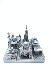 Load image into Gallery viewer, Berlin City Skyline 3D Model Landmark Replica Square Silver 4 1/2 Inches