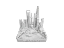 Load image into Gallery viewer, Shanghai City Skyline Landmark 3D Model Matte White 4 1/2 Inches 1034