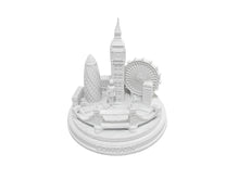Load image into Gallery viewer, London City Skyline 3D Model Round Matte White 5 1/2 Inches