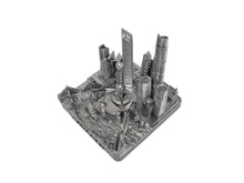 Load image into Gallery viewer, Shanghai City Skyline Landmark 3D Model Silver 4 1/2 Inches 1036