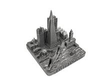 Load image into Gallery viewer, San Francisco City Skyline Landmark 3D Model Silver 4 1/2 Inches 1029