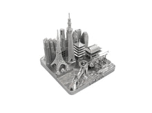 Load image into Gallery viewer, Tokyo Japan City Silver Skyline Landmark 3D Model 4 1/2 inches