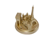 Load image into Gallery viewer, Paris City Skyline 3D Model Landmark Replica Round Rose Gold 5 ½ Inches