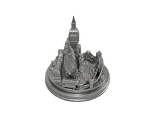 Load image into Gallery viewer, London City Skyline 3D Model Round Silver 5 1/2 Inches