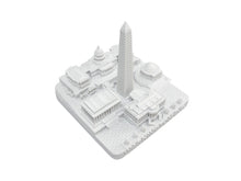 Load image into Gallery viewer, Washington DC Matte White Skyline Landmark 3D Model 4 1/2 inches