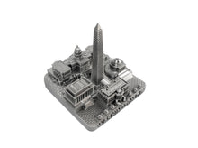 Load image into Gallery viewer, Washington DC Silver Skyline Landmark 3D Model 4 1/2 inches