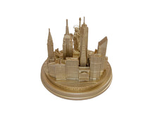Load image into Gallery viewer, New York City Skyline 3D Model Landmark Replica Round Rose Gold 5 1/2 Inches