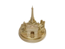 Load image into Gallery viewer, Paris City Skyline 3D Model Landmark Replica Round Rose Gold 5 ½ Inches