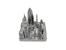 Load image into Gallery viewer, London City Silver Skyline 3D Square Model 4 1/2 inches