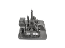Load image into Gallery viewer, Paris City Skyline 3D Model Landmark Replica Square Silver 4 ½ inches