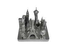Load image into Gallery viewer, Las Vegas City Skyline Landmark 3D Model Silver 4 1/2 Inches 1023