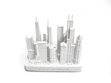 Load image into Gallery viewer, Chicago City Skyline Landmark 3D Model Matte White 4 1/2 Inches 1025
