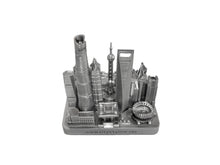 Load image into Gallery viewer, Shanghai City Skyline Landmark 3D Model Silver 4 1/2 Inches 1036