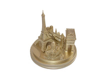 Load image into Gallery viewer, Paris City Skyline 3D Model Landmark Replica Round Rose Gold 5 ½ Inches