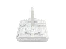 Load image into Gallery viewer, Washington DC Matte White Skyline Landmark 3D Model 4 1/2 inches