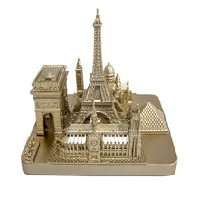 Load image into Gallery viewer, Paris City Rose Gold Skyline 3D Model Landmark Square Replica 4 1/2 inches