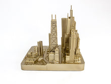 Load image into Gallery viewer, Chicago City Rose Gold Skyline Landmark 3D Model 4 1/2 inches