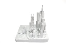 Load image into Gallery viewer, Chicago City Skyline Landmark 3D Model Matte White 4 1/2 Inches 1025