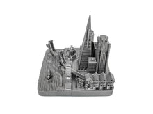 Load image into Gallery viewer, San Francisco City Skyline Landmark 3D Model Silver 4 1/2 Inches 1029