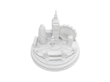 Load image into Gallery viewer, London City Skyline 3D Model Round Matte White 5 1/2 Inches