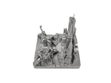 Load image into Gallery viewer, New York City Skyline 3D Model Landmark Replica Square Silver 4 1/2 Inches