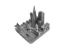 Load image into Gallery viewer, San Francisco City Skyline Landmark 3D Model Silver 4 1/2 Inches 1029