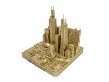 Load image into Gallery viewer, Chicago City Rose Gold Skyline Landmark 3D Model 4 1/2 inches