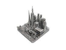 Load image into Gallery viewer, Tokyo Japan City Silver Skyline Landmark 3D Model 4 1/2 inches