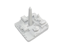 Load image into Gallery viewer, Washington DC Matte White Skyline Landmark 3D Model 4 1/2 inches