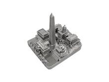 Load image into Gallery viewer, Washington DC Silver Skyline Landmark 3D Model 4 1/2 inches