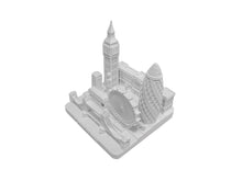 Load image into Gallery viewer, London City Skyline 3D Model Square Matte White 4 1/2 Inches