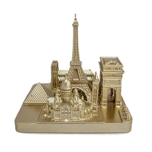 Load image into Gallery viewer, Paris City Rose Gold Skyline 3D Model Landmark Square Replica 4 1/2 inches