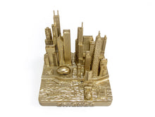 Load image into Gallery viewer, Chicago City Rose Gold Skyline Landmark 3D Model 4 1/2 inches