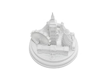 Load image into Gallery viewer, London City Skyline 3D Model Round Matte White 5 1/2 Inches