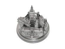 Load image into Gallery viewer, London City Skyline 3D Model Round Silver 5 1/2 Inches