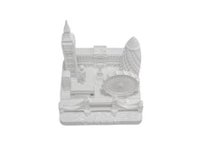 Load image into Gallery viewer, London City Skyline 3D Model Square Matte White 4 1/2 Inches